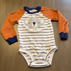 Carter’s koala onesie long sleeve burnt orange